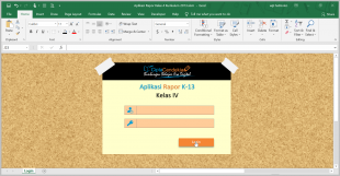 Aplikasi Raport K13 Sd 1 Aplikasi Raport K13 Kelas 4