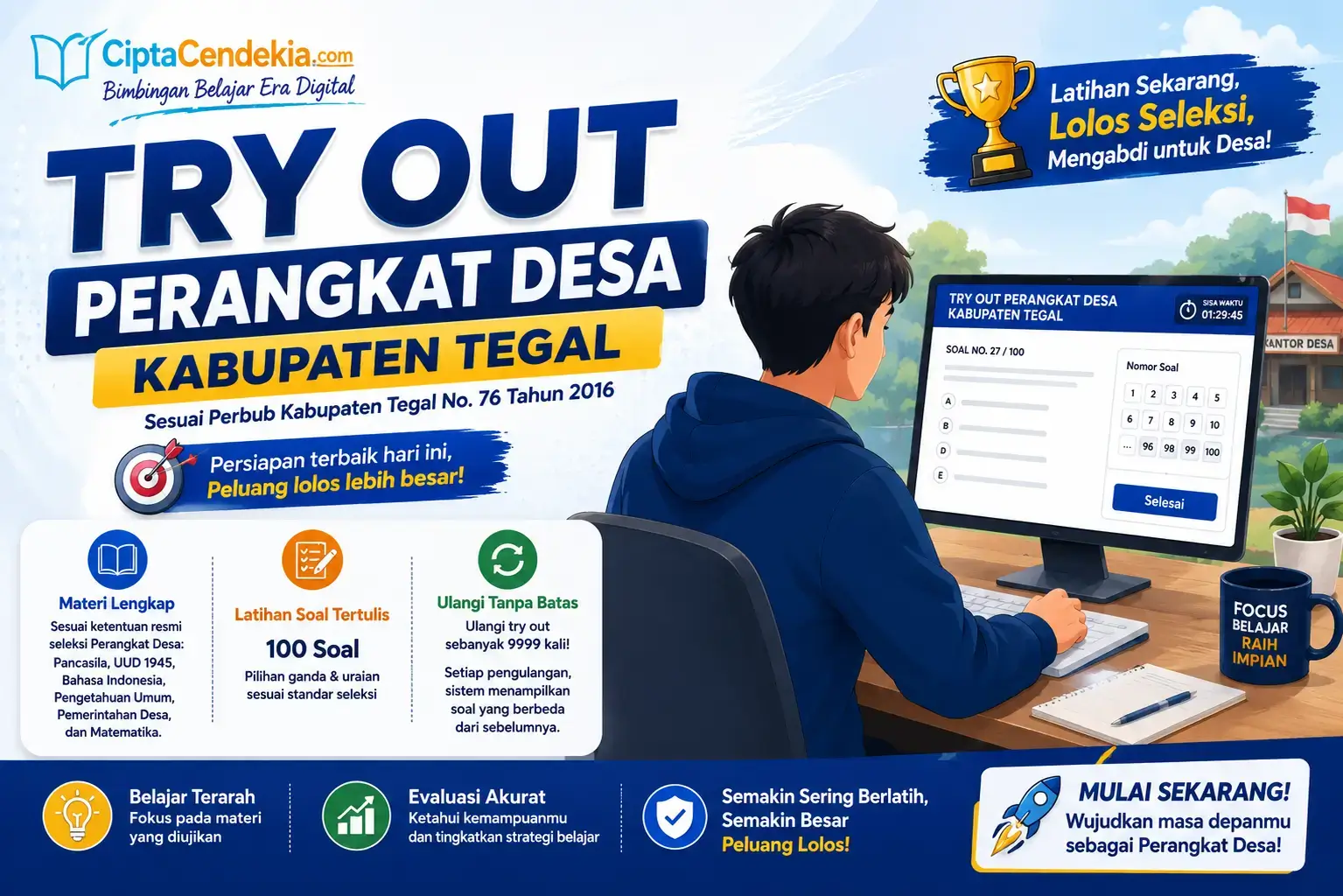 Try Out Perangkat Desa Kabupaten Tegal